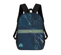 sinyumoney Zaino Scolastico Per Bambini Stampato in 3D Bridge And Whale Zaino Da Viaggio Ad Alta Capacità Borse Per Libri Alla Moda Zaini Casual Per Bambini Per La Scuola 17inch