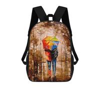sinyumoney Zaino scolastico per bambini stampato in 3D Celestial Whale in Starry Sky Zaini, Zaini da viaggio casual, grande zaino da giorno per ragazzi, Bright Walk, 17"