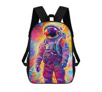 sinyumoney Zaino Scolastico Per Bambini Stampato in 3D Colorful Astronaut Borse Per Libri Borse Scolastiche Da Viaggio Ad Alta Capacità Per Bambini/studenti/adulti 17inch