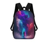 sinyumoney Zaino Scolastico Per Bambini Stampato in 3D Colorful Clouds A Mystical Journey -1 Borsa Scolastica Per Bambini, Zaini Da Viaggio, Borse Per Libri Alla Moda, Zaino Di Grande Capacità 17inch