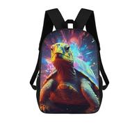 sinyumoney Zaino Scolastico Per Bambini Stampato in 3D Colorful Cosmic Turtle Zaini Alla Moda Casual Zaini Per Bambini Zaino Casual Da Esterno Borse Da Viaggio Carine 17inch