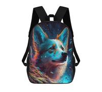 sinyumoney Zaino Scolastico Per Bambini Stampato in 3D Corgi Dog Enchantment Borsa Scolastica Per Bambini, Zaini Da Viaggio, Borse Per Libri Alla Moda, Zaino Di Grande Capacità 17inch