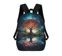 sinyumoney Zaino Scolastico Per Bambini Stampato in 3D Cosmic Serenity Zaino Da Viaggio Ad Alta Capacità Borse Per Libri Alla Moda Zaini Casual Per Bambini Per La Scuola 17inch