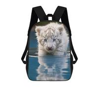 sinyumoney Zaino Scolastico Per Bambini Stampato in 3D Cute Baby Tiger Borse Per Libri Borse Scolastiche Da Viaggio Ad Alta Capacità Per Bambini/studenti/adulti 17inch