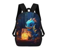 sinyumoney Zaino Scolastico Per Bambini Stampato in 3D Cute Dinosaur Luminous Borse Per Libri Borse Scolastiche Da Viaggio Ad Alta Capacità Per Bambini/studenti/adulti 17inch