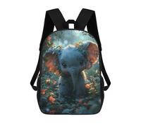 sinyumoney Zaino Scolastico Per Bambini Stampato in 3D Cute Elephant Cartoon Borse Per Libri Borse Scolastiche Da Viaggio Ad Alta Capacità Per Bambini/studenti/adulti 17inch