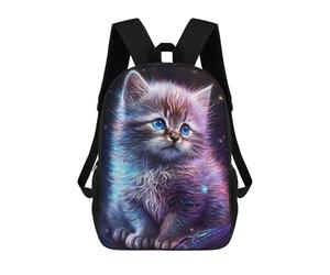 sinyumoney Zaino Scolastico Per Bambini Stampato in 3D Cute Galaxy Kitten Borse Per Libri Borse Scolastiche Da Viaggio Ad Alta Capacità Per Bambini/studenti/adulti 17inch