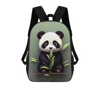 sinyumoney Zaino Scolastico Per Bambini Stampato in 3D Cute Panda with Bamboo Leaves Zaino Per Bambini Ad Alta Capacità, Zaino Da Viaggio Alla Moda, Borsa Scolastica Per Bambini, Zaino Casual 17inch