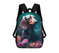 sinyumoney Zaino Scolastico Per Bambini Stampato in 3D Dachshund Dog Fantastical Borse Per Libri Borse Scolastiche Da Viaggio Ad Alta Capacità Per Bambini/studenti/adulti 17inch