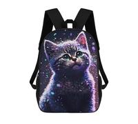 sinyumoney Zaino Scolastico Per Bambini Stampato in 3D Dark Cat Borse Per Libri Borse Scolastiche Da Viaggio Ad Alta Capacità Per Bambini/studenti/adulti 17inch
