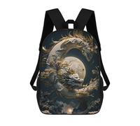 sinyumoney Zaino Scolastico Per Bambini Stampato in 3D Dragon Moonlit Sky -22 Zaino Per Bambini Ad Alta Capacità, Zaini Da Viaggio, Borse Per Libri, Zaino Scolastico Per Bambini 17inch
