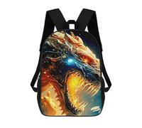 sinyumoney Zaino Scolastico Per Bambini Stampato in 3D Dragon's Fiery Roar -3 Borse Per Libri Borse Scolastiche Da Viaggio Ad Alta Capacità Per Bambini/studenti/adulti 17inch
