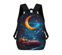 sinyumoney Zaino Scolastico Per Bambini Stampato in 3D Dreamy Night Sky Bed Zaino Per Bambini Ad Alta Capacità, Zaini Da Viaggio, Borse Per Libri, Zaino Scolastico Per Bambini 17inch