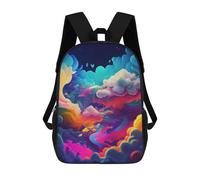sinyumoney Zaino Scolastico Per Bambini Stampato in 3D Ѕea Oғ Cloυdѕ Zaini Per Libri Zaini Casual Da Viaggio Zaini Da Giorno Di Grande Capacità Per Ragazzi 17inch