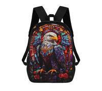 sinyumoney Zaino Scolastico Per Bambini Stampato in 3D Eagle Colorful Abstract Zaini Per Libri Zaini Casual Da Viaggio Zaini Da Giorno Di Grande Capacità Per Ragazzi 17inch