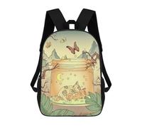 sinyumoney Zaino Scolastico Per Bambini Stampato in 3D Edo Japanese Asian Kitten Borse Per Libri Borse Scolastiche Da Viaggio Ad Alta Capacità Per Bambini/studenti/adulti 17inch