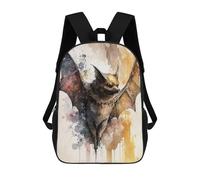sinyumoney Zaino Scolastico Per Bambini Stampato in 3D Elegant Bat in Watercolor Zaino Per Bambini Ad Alta Capacità, Zaini Da Viaggio, Borse Per Libri, Zaino Scolastico Per Bambini 17inch