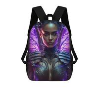 sinyumoney Zaino Scolastico Per Bambini Stampato in 3D Enchanted Butterfly Armor Fantasy Art Zaini Alla Moda Casual Zaini Per Bambini Zaino Casual Da Esterno Borse Da Viaggio Carine 17inch