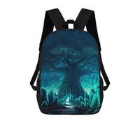sinyumoney Zaino Scolastico Per Bambini Stampato in 3D Enchanted Forest Glowing Tree Zaino Per Bambini Ad Alta Capacità, Zaino Da Viaggio Alla Moda, Borsa Scolastica Per Bambini, Zaino Casual 17inch