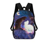 sinyumoney Zaino Scolastico Per Bambini Stampato in 3D Enchanted Night Zaino Per Bambini Ad Alta Capacità, Zaini Da Viaggio, Borse Per Libri, Zaino Scolastico Per Bambini 17inch