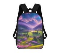 sinyumoney Zaino Scolastico Per Bambini Stampato in 3D Enchanted Valley with Lavender Fields Borsa Scolastica Per Bambini, Zaini Da Viaggio, Borse Per Libri Alla Moda, Zaino Di Grande Capacità 17inch