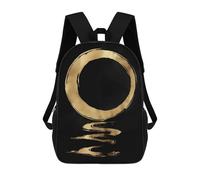 sinyumoney Zaino Scolastico Per Bambini Stampato in 3D Enso Circle Calligraphy Zaino Per Bambini Ad Alta Capacità, Zaini Da Viaggio, Borse Per Libri, Zaino Scolastico Per Bambini 17inch