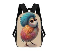 sinyumoney Zaino Scolastico Per Bambini Stampato in 3D Fancy Young Bird Borsa Scolastica Per Bambini, Zaini Da Viaggio, Borse Per Libri Alla Moda, Zaino Di Grande Capacità 17inch