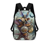 sinyumoney Zaino Scolastico Per Bambini Stampato in 3D Fantasy Flight A Whimsical Journey Through Imagination Zaino Sportivo Per Ragazzi E Ragazze Zaino Alla Moda 17inch