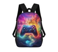 sinyumoney Zaino Scolastico Per Bambini Stampato in 3D Fantasy Game Controller Artwork -7 Borse Per Libri Borse Scolastiche Da Viaggio Ad Alta Capacità Per Bambini/studenti/adulti 17inch