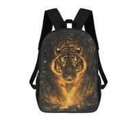 sinyumoney Zaino Scolastico Per Bambini Stampato in 3D Fiery Tiger Borse Per Libri Borse Scolastiche Da Viaggio Ad Alta Capacità Per Bambini/studenti/adulti 17inch