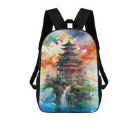 sinyumoney Zaino Scolastico Per Bambini Stampato in 3D Floating Island Zaino Per Bambini Ad Alta Capacità, Zaini Da Viaggio, Borse Per Libri, Zaino Scolastico Per Bambini 17inch