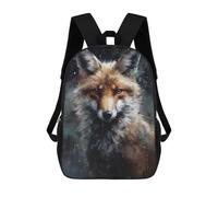sinyumoney Zaino Scolastico Per Bambini Stampato in 3D Fox Portrait Wild Elegance Zaino Per Bambini Ad Alta Capacità, Zaino Da Viaggio Alla Moda, Borsa Scolastica Per Bambini, Zaino Casual 17inch