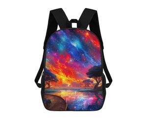 sinyumoney Zaino Scolastico Per Bambini Stampato in 3D Galactic Serenity Borse Per Libri Borse Scolastiche Da Viaggio Ad Alta Capacità Per Bambini/studenti/adulti 17inch
