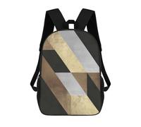 sinyumoney Zaino Scolastico Per Bambini Stampato in 3D Geometric Traits 1 Borsa Scolastica Per Bambini, Zaini Da Viaggio, Borse Per Libri Alla Moda, Zaino Di Grande Capacità 17inch