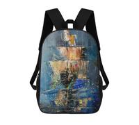sinyumoney Zaino Scolastico Per Bambini Stampato in 3D Ghost Ship 2 Zaino Per Bambini Ad Alta Capacità, Zaini Da Viaggio, Borse Per Libri, Zaino Scolastico Per Bambini 17inch