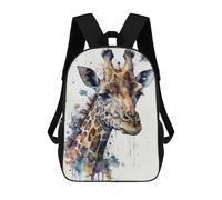 sinyumoney Zaino Scolastico Per Bambini Stampato in 3D Giraffe Watercolor Borse Per Libri Borse Scolastiche Da Viaggio Ad Alta Capacità Per Bambini/studenti/adulti 17inch