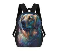 sinyumoney Zaino Scolastico Per Bambini Stampato in 3D Golden Retriever Style 6 Borse Per Libri Borse Scolastiche Da Viaggio Ad Alta Capacità Per Bambini/studenti/adulti 17inch