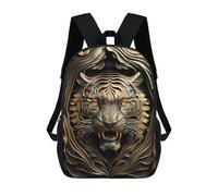 sinyumoney Zaino Scolastico Per Bambini Stampato in 3D Golden Tiger Portrait-4 Borse Per Libri Borse Scolastiche Da Viaggio Ad Alta Capacità Per Bambini/studenti/adulti 17inch