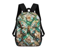 sinyumoney Zaino Scolastico Per Bambini Stampato in 3D Jade Butterfly Kintsugi Zaini Per Libri Zaini Casual Da Viaggio Zaini Da Giorno Di Grande Capacità Per Ragazzi 17inch