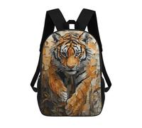 sinyumoney Zaino Scolastico Per Bambini Stampato in 3D Majestic Tiger in Dynamic Impasto Motion Borse Per Libri Borse Scolastiche Da Viaggio Ad Alta Capacità Per Bambini/studenti/adulti 17inch