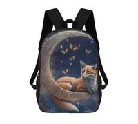 sinyumoney Zaino Scolastico Per Bambini Stampato in 3D Moonlit Fox Dreams -1 Zaino Per Bambini Ad Alta Capacità, Zaini Da Viaggio, Borse Per Libri, Zaino Scolastico Per Bambini 17inch