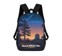 sinyumoney Zaino Scolastico Per Bambini Stampato in 3D Mount Wilson Observatory Borse Per Libri Borse Scolastiche Da Viaggio Ad Alta Capacità Per Bambini/studenti/adulti 17inch