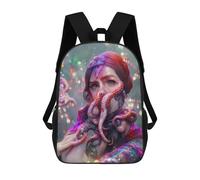 sinyumoney Zaino Scolastico Per Bambini Stampato in 3D Octopus Tentacle Selfie Fantasy Zaini Alla Moda Casual Zaini Per Bambini Zaino Casual Da Esterno Borse Da Viaggio Carine 17inch