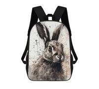 sinyumoney Zaino Scolastico Per Bambini Stampato in 3D Rabbit Beauty Black Ink Borse Per Libri Borse Scolastiche Da Viaggio Ad Alta Capacità Per Bambini/studenti/adulti 17inch