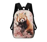 sinyumoney Zaino Scolastico Per Bambini Stampato in 3D Red Panda Watercolor Borse Per Libri Borse Scolastiche Da Viaggio Ad Alta Capacità Per Bambini/studenti/adulti 17inch
