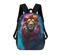 sinyumoney Zaino Scolastico Per Bambini Stampato in 3D Regal Lion Borse Per Libri Borse Scolastiche Da Viaggio Ad Alta Capacità Per Bambini/studenti/adulti 17inch