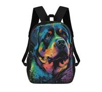 sinyumoney Zaino Scolastico Per Bambini Stampato in 3D Rottweiler Style 4 Borse Per Libri Borse Scolastiche Da Viaggio Ad Alta Capacità Per Bambini/studenti/adulti 17inch