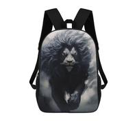 sinyumoney Zaino Scolastico Per Bambini Stampato in 3D Running Dark Lion Borse Per Libri Borse Scolastiche Da Viaggio Ad Alta Capacità Per Bambini/studenti/adulti 17inch