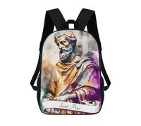 sinyumoney Zaino Scolastico Per Bambini Stampato in 3D Saint Peter The Apostle Borse Per Libri Borse Scolastiche Da Viaggio Ad Alta Capacità Per Bambini/studenti/adulti 17inch