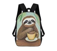 sinyumoney Zaino Scolastico Per Bambini Stampato in 3D Smile Sloth Zaino Per Bambini Ad Alta Capacità, Zaino Da Viaggio Alla Moda, Borsa Scolastica Per Bambini, Zaino Casual 17inch